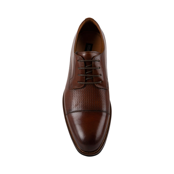 JAMARA Tan Leather Lace Up Dress Shoes Women's Designer Dress Shoes