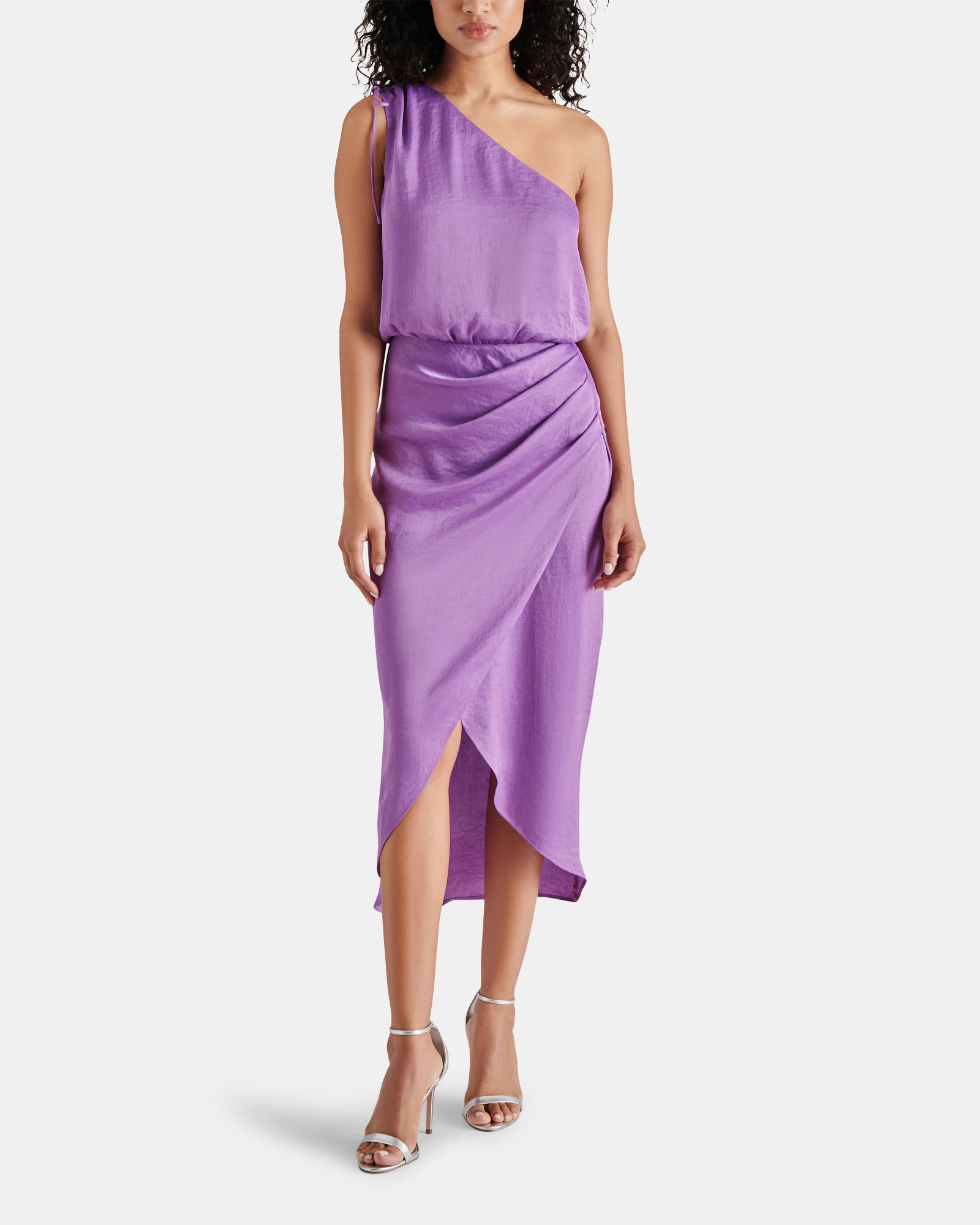 adele purple dress Adele Plum Purple Midi Dress