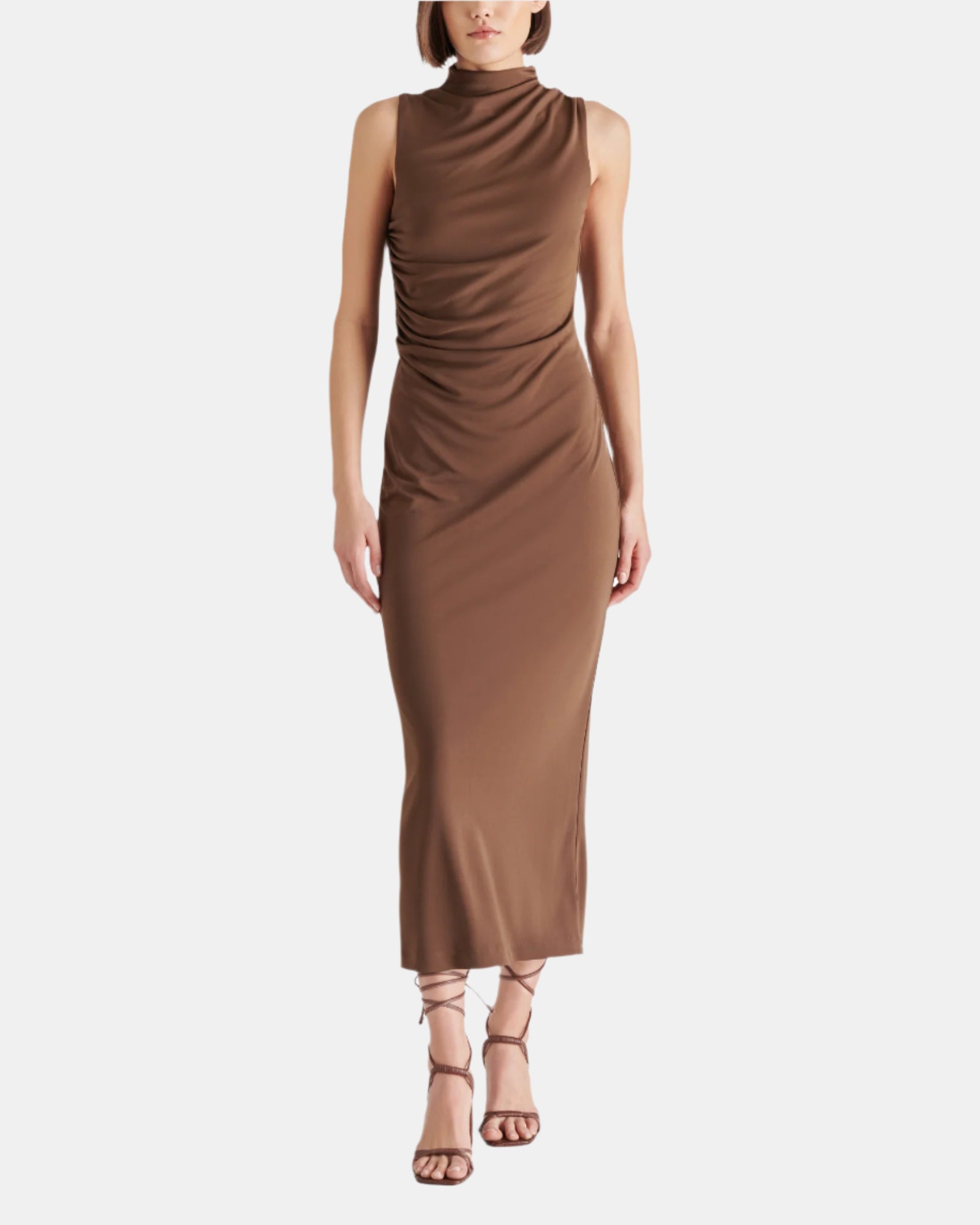 brown dress canada 100% Washable Silk Maxi Slip Dress