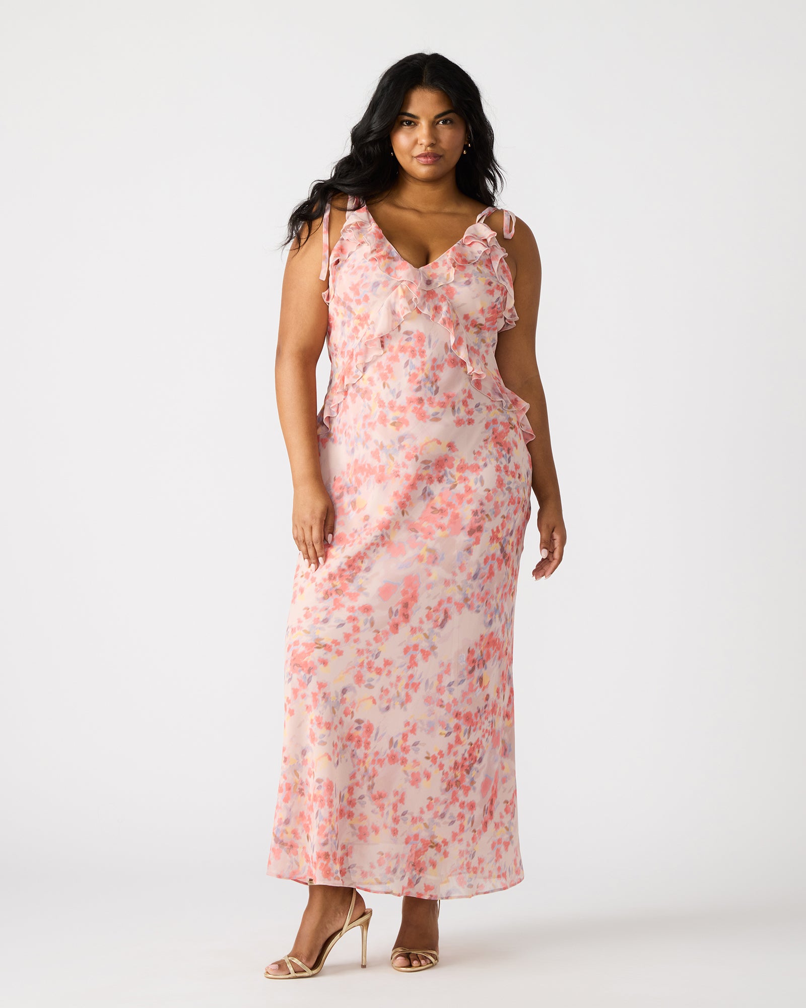 ADALINA DRESS FLORAL Lavender Maxi Dress | Women's Designer Dresses Steve Madden Canada ADALINA DRESS FLORAL Lavender Maxi Dress | Women's Designer Dresses Steve Madden Canada