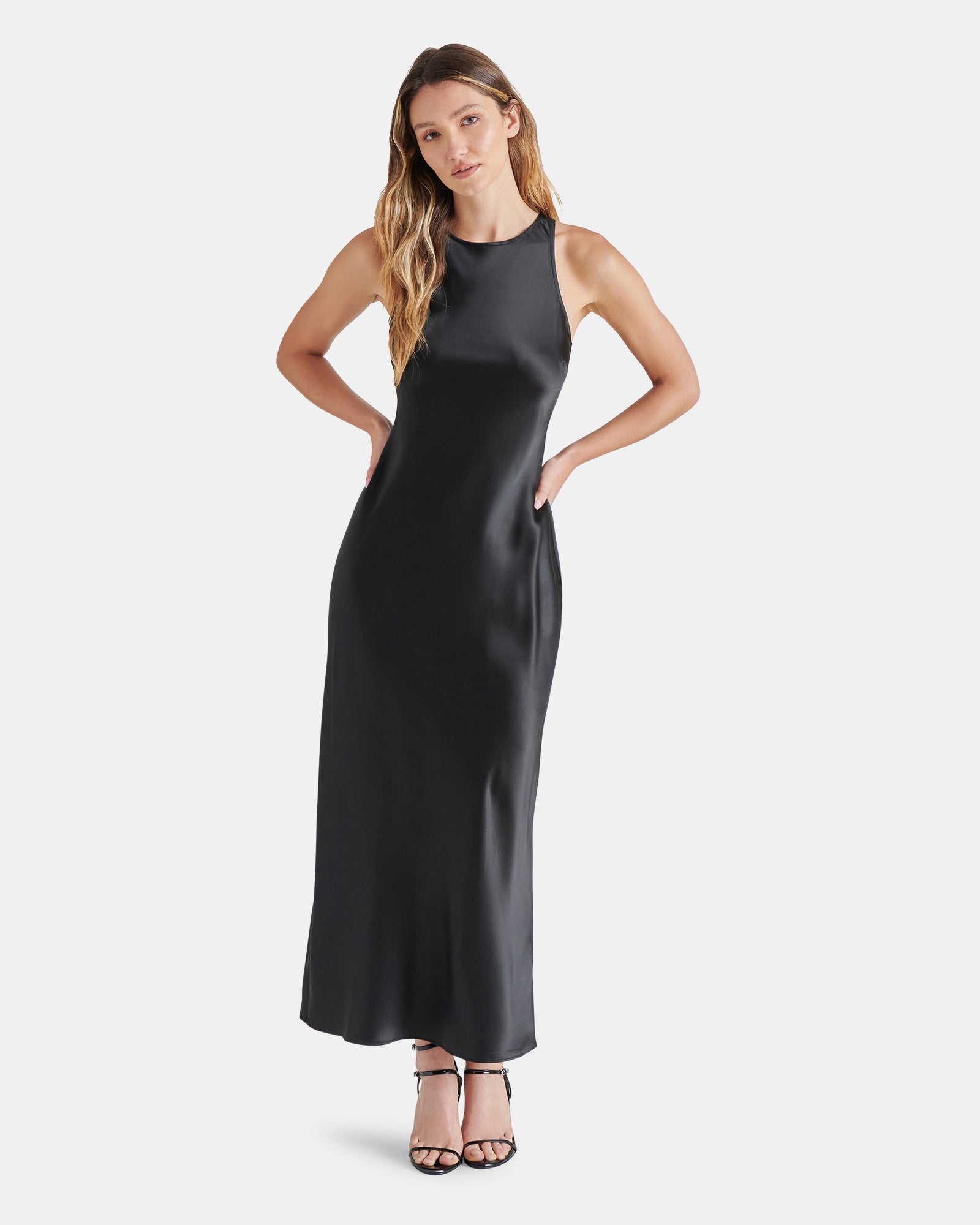 DIANE DRESS Black Sleeveless Maxi Dress | Women's Designer Dresses Steve Madden Canada DIANE DRESS Black Sleeveless Maxi Dress | Women's Designer Dresses Steve Madden Canada