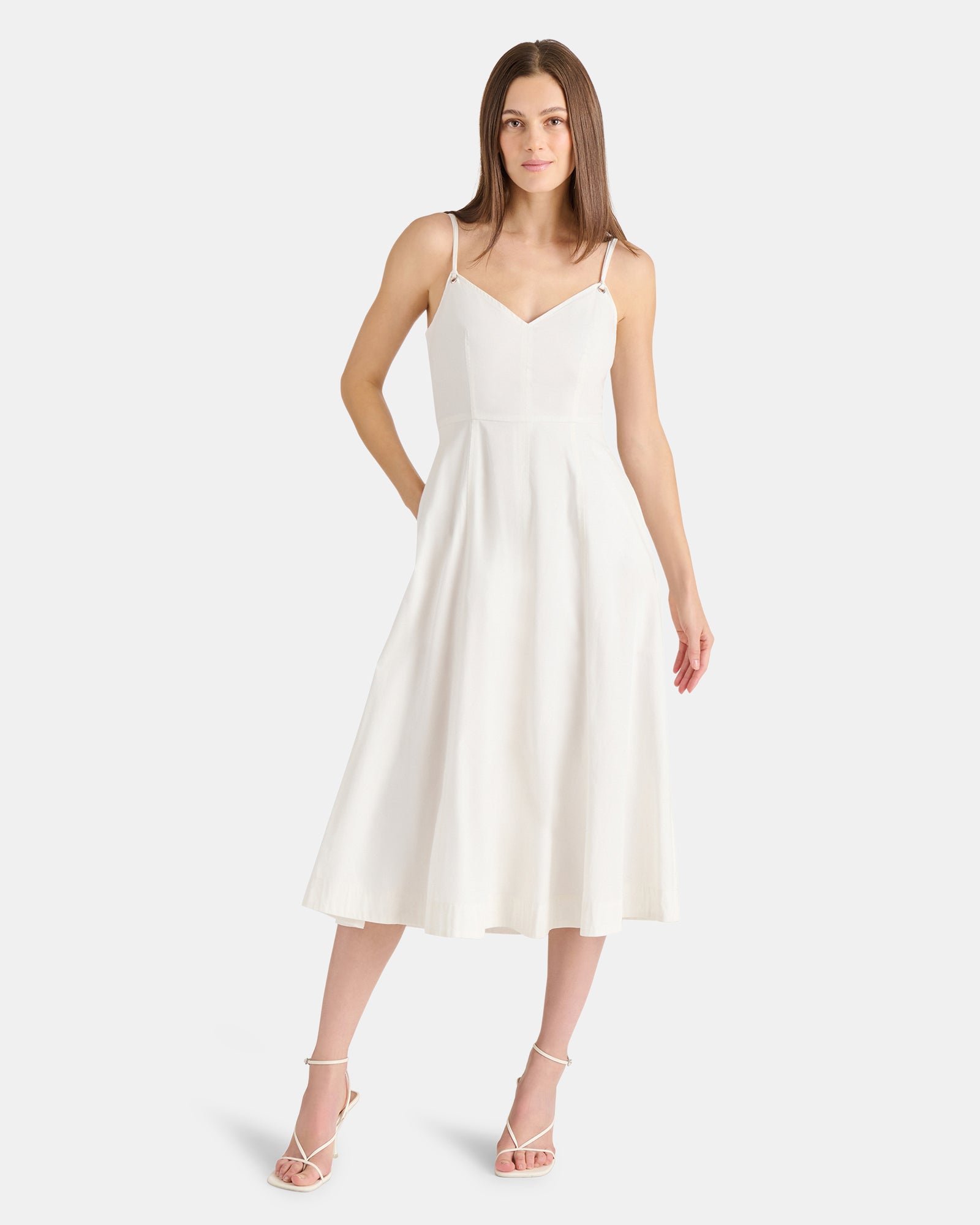midi white dress canada Tiered White Midi Dress Canada White Flossie Midi Dress