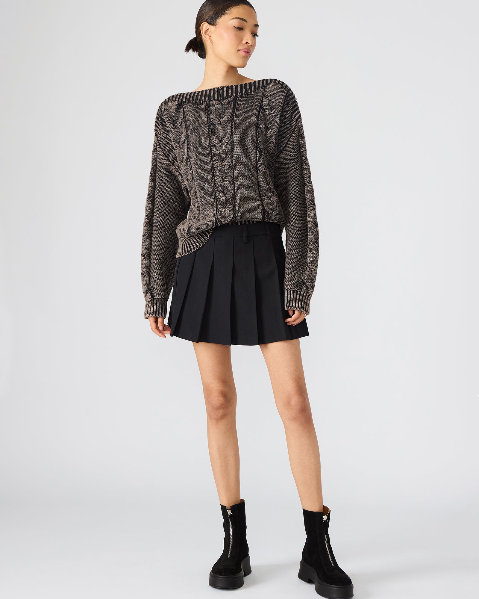 Medenius Shade Mini Skirt ブラック Medenius Shade Mini Skirt ブラック