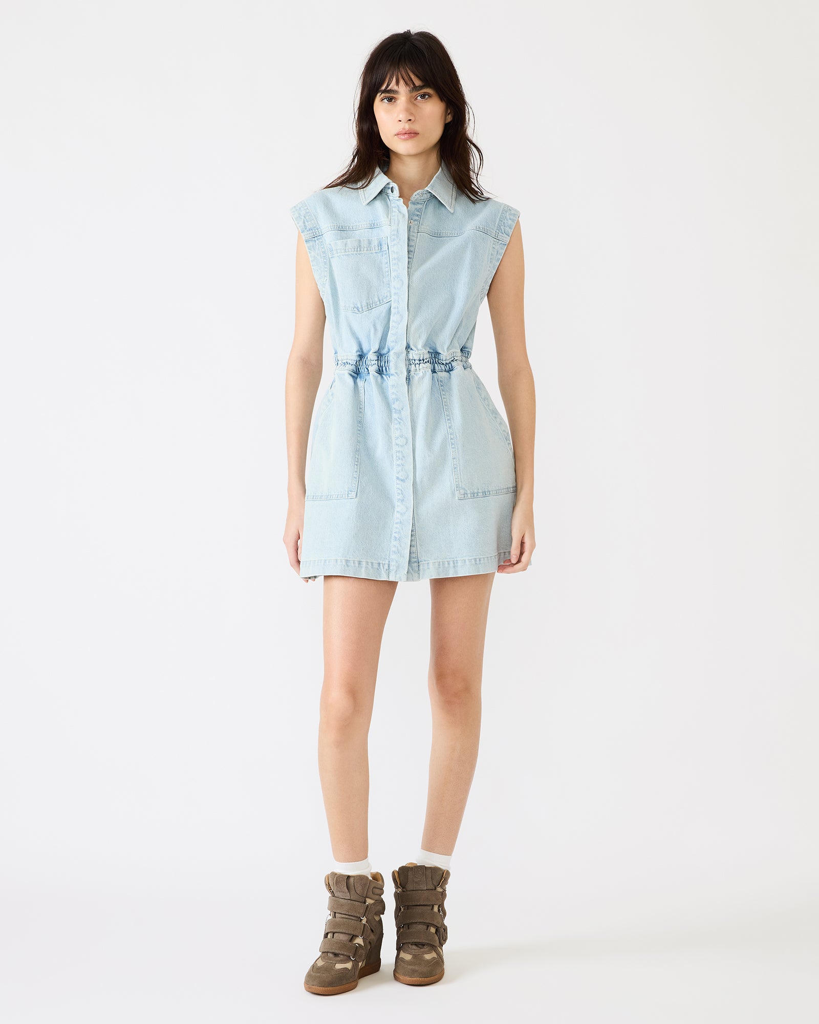 ROBBIE Denim Mini Dress