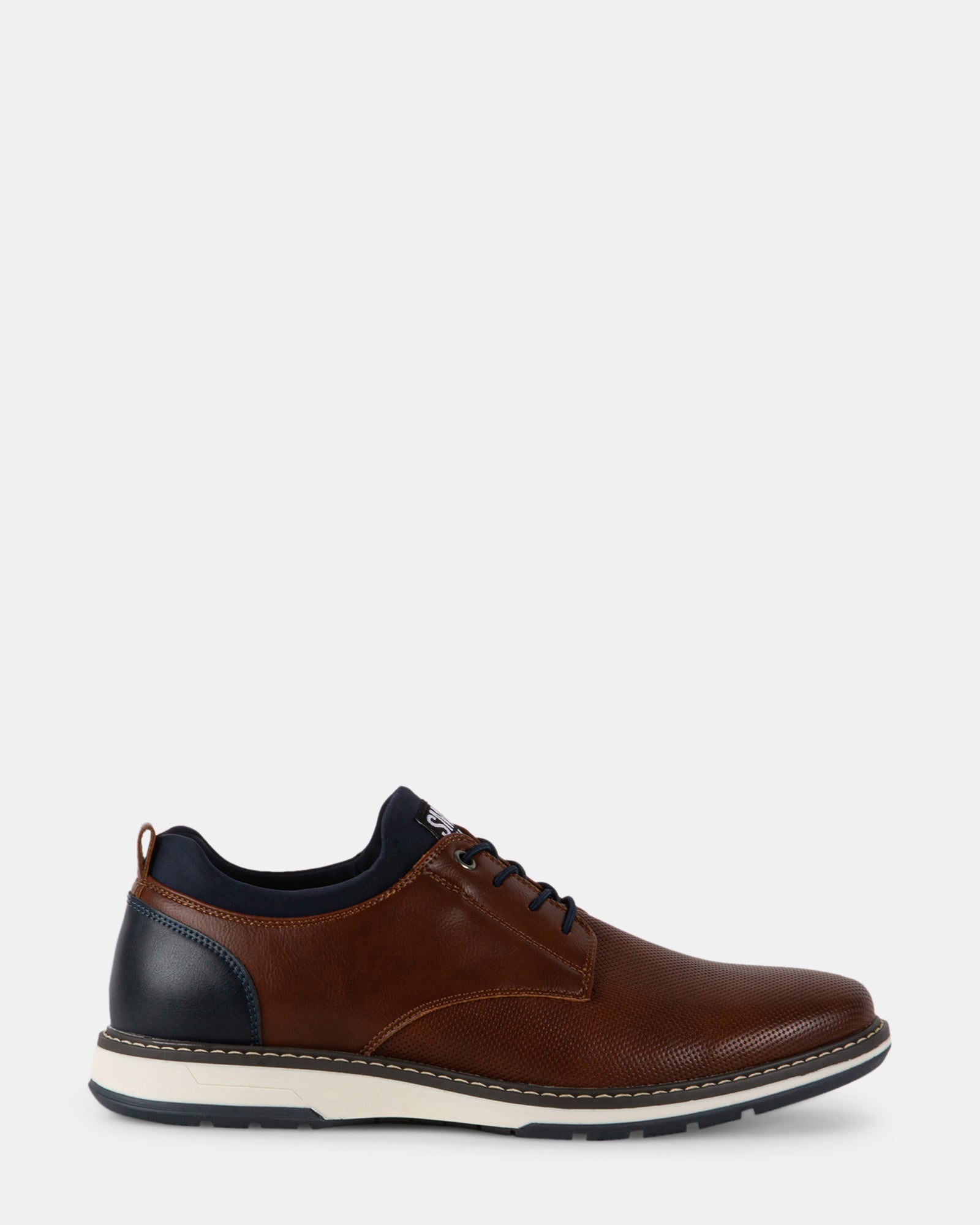 GYDEON Cognac Lace-Up Casual Shoes