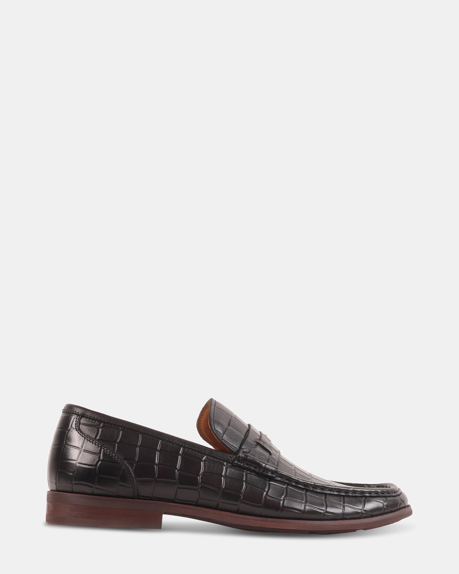 KLINE Black Leather Loafers | Men's Designer Shoes – Steve Madden