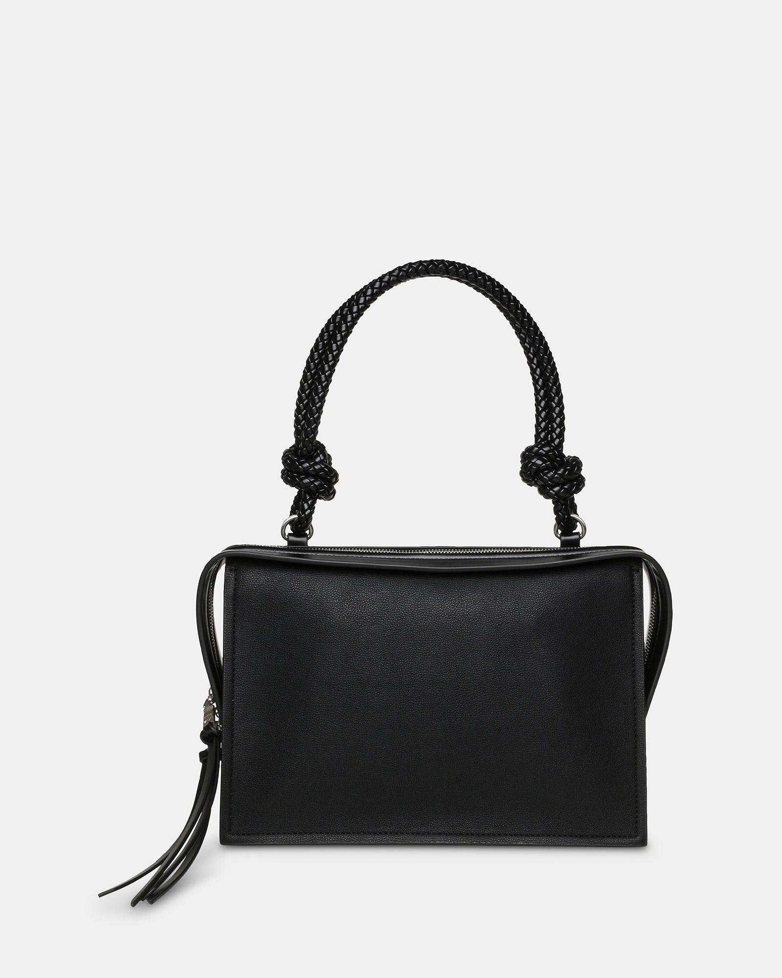 BAMREN Black Multi Woven Strap Top Handle Crossbody Bag | Women's