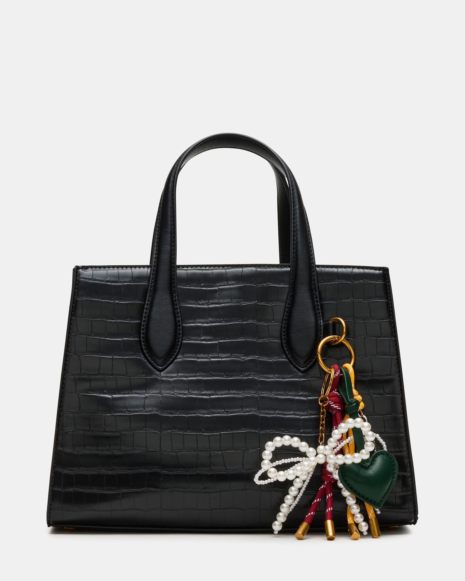 BCALLEB Black Exotic Top Handle Crossbody Bag | Women's Designer