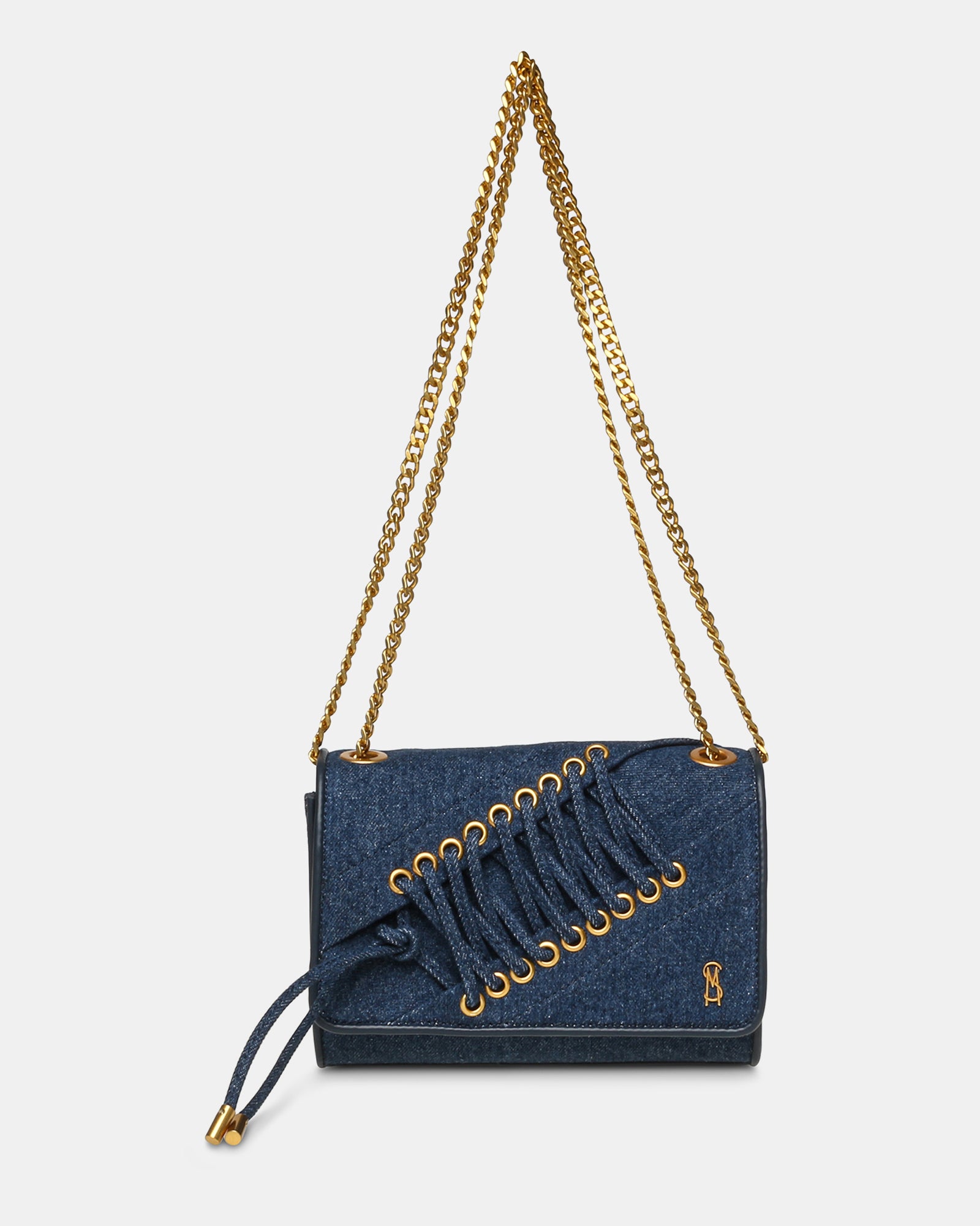 BSKYLA Denim Laced Crossbody Bag | Women's Designer Handbags