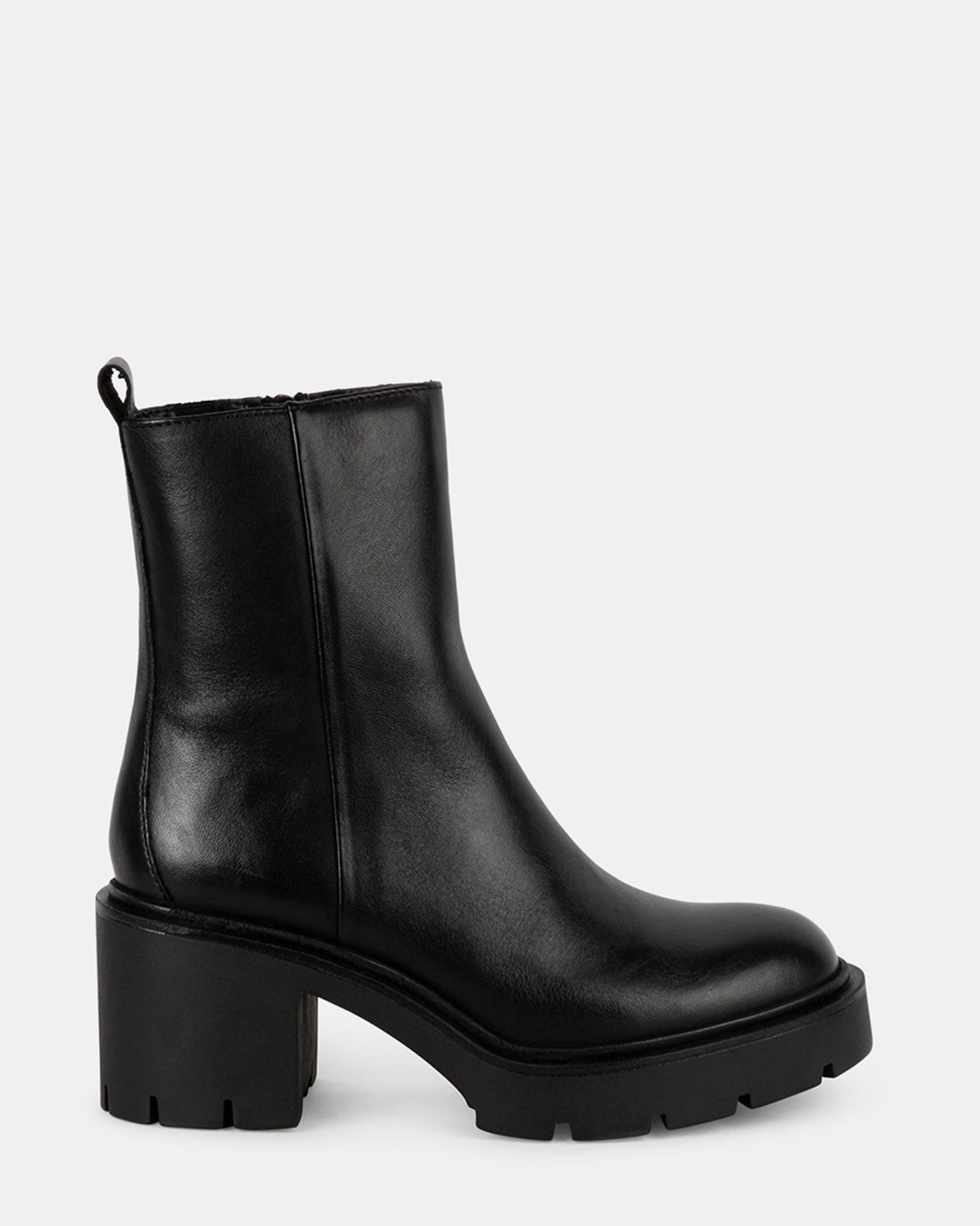 ADLEY Black Leather Chelsea Boots Women's Designer Booties