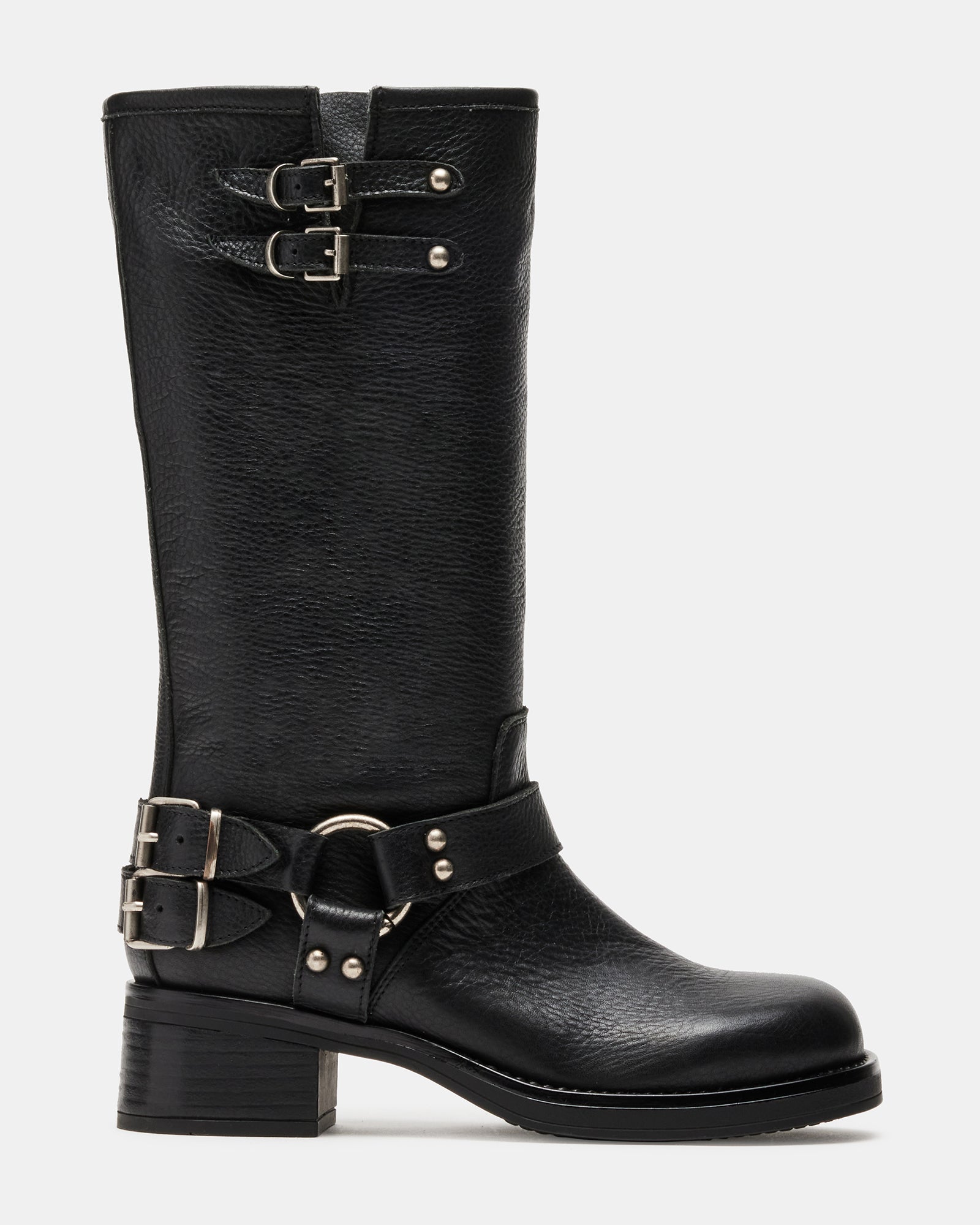 ASTOR Black Leather Knee High Boots Women's Designer Boots