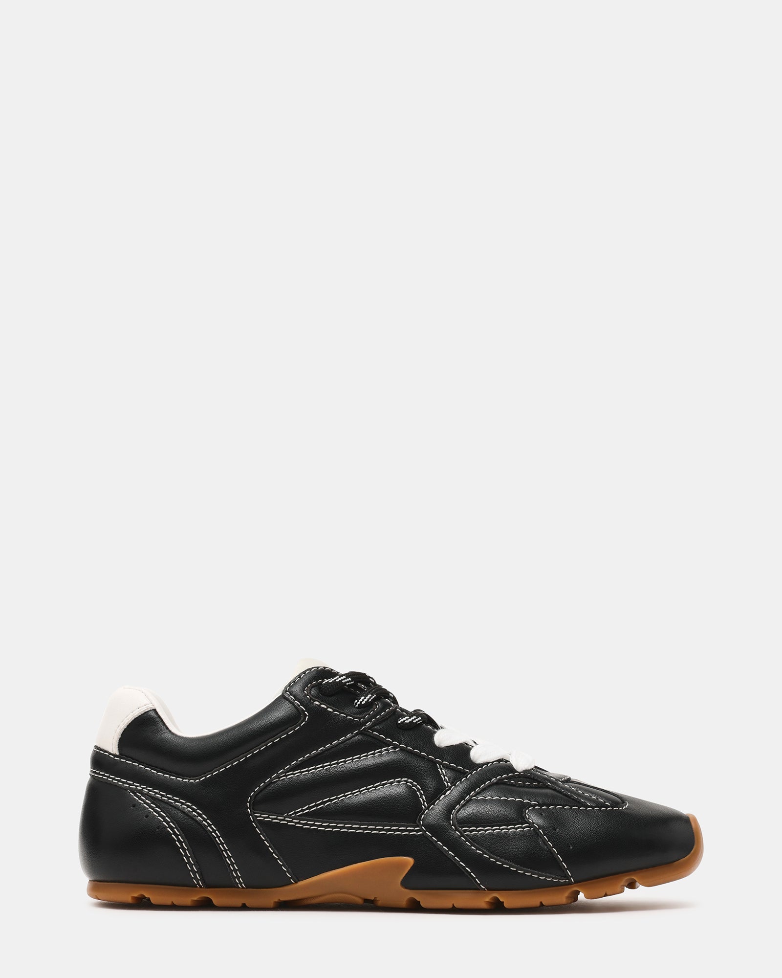 AZIEL Black Low-Top Lace-Up Sneakers | Women's Designer Sneakers