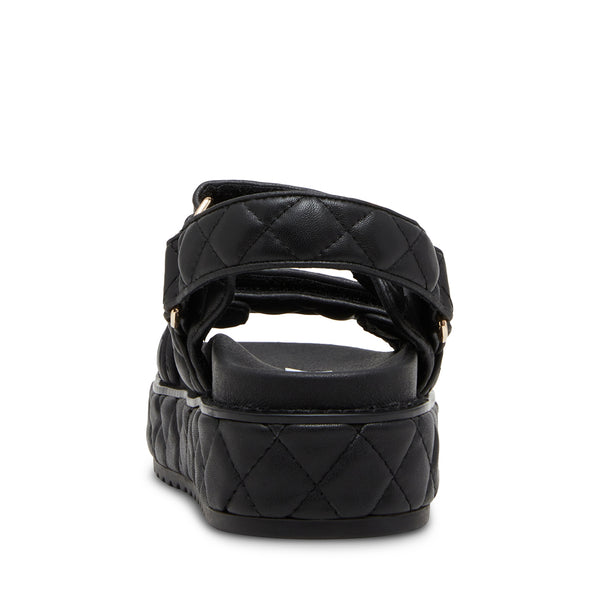 BIGMONA Quilted Black Platform Sandals Women's Designer Sandals