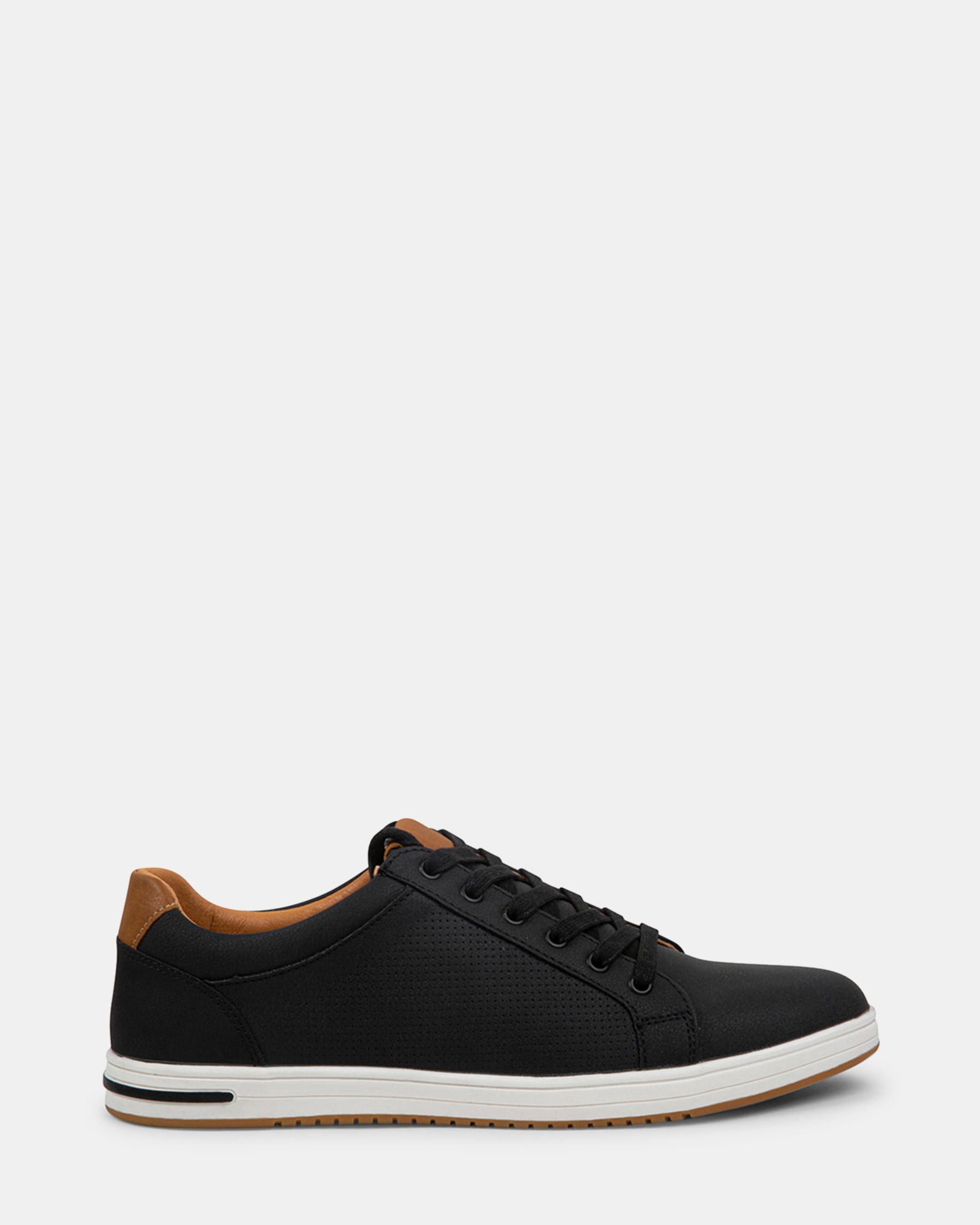 BLIXIN2 Black Nubuck Men's Sneakers | Men's Designer Sneakers
