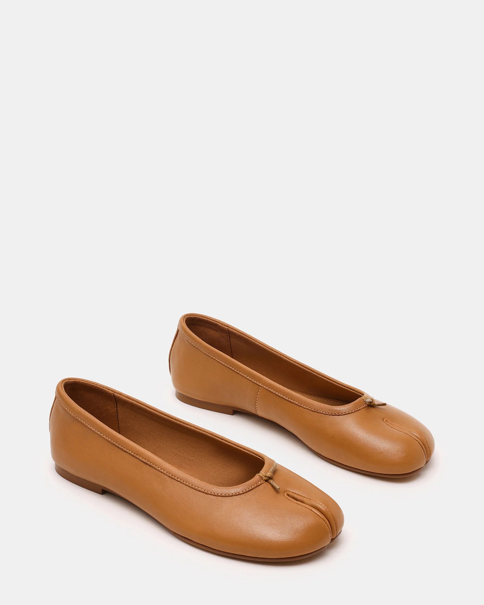 CALICO Tan Leather Split Toe Tabi Ballet Flat Women s Designer Flats CALICO Tan Leather Split Toe Tabi Ballet Flat Women s Designer Flats