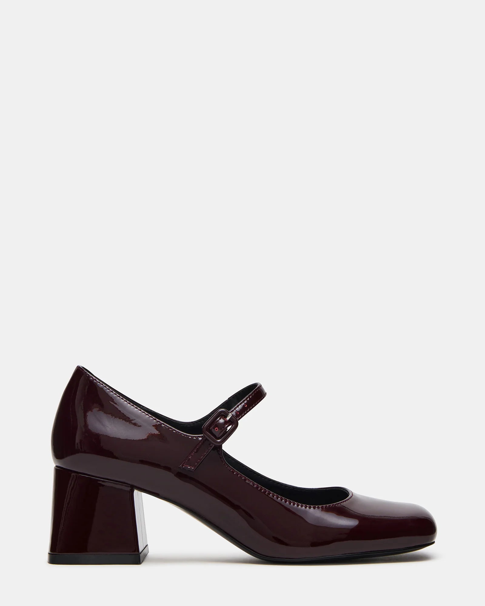 DARCEY Burgundy Patent Block Heel Mary Jane | Women's Designer