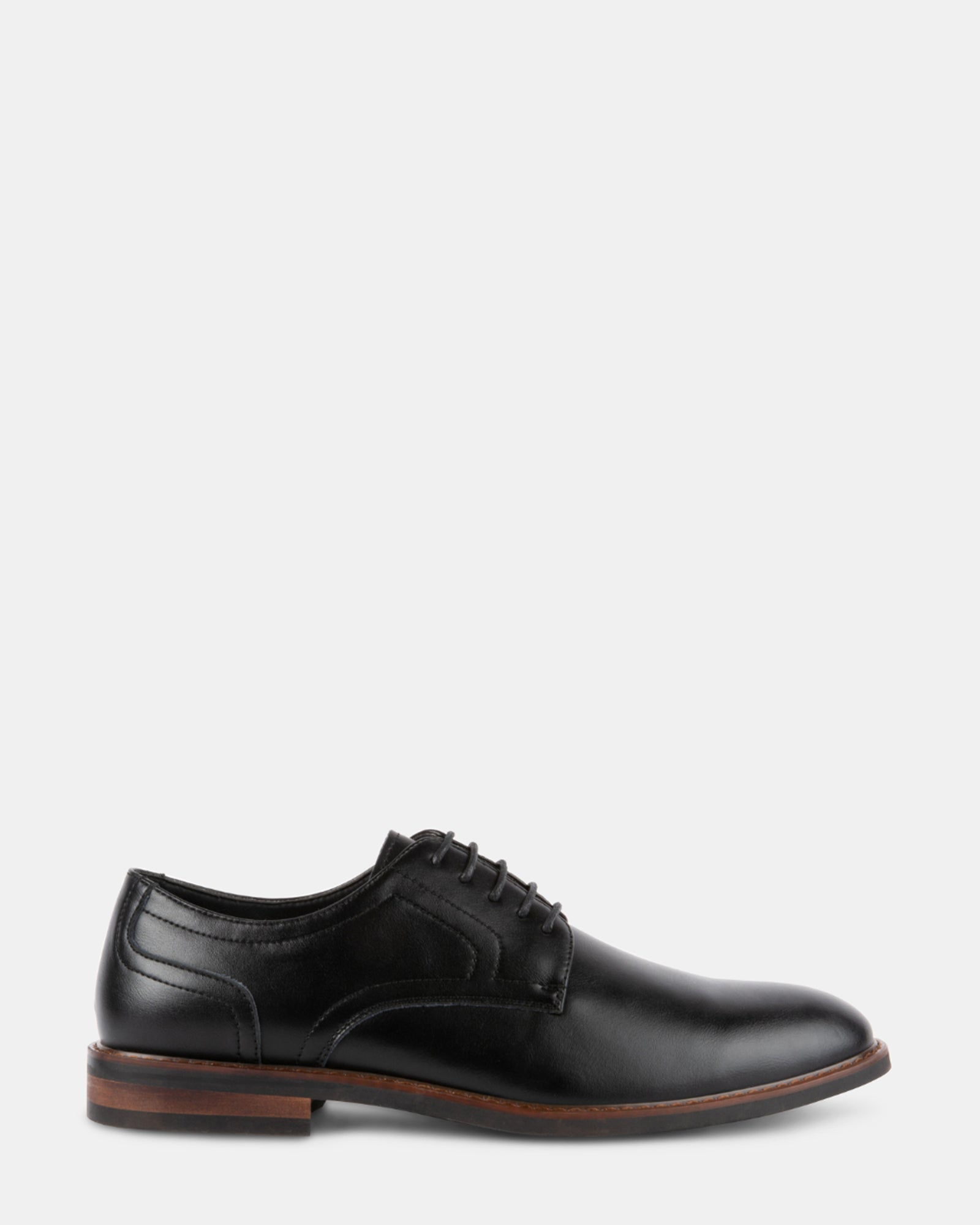 Madden Store Afterpay Steve Madden EDWARDS Black Leather Lace Up