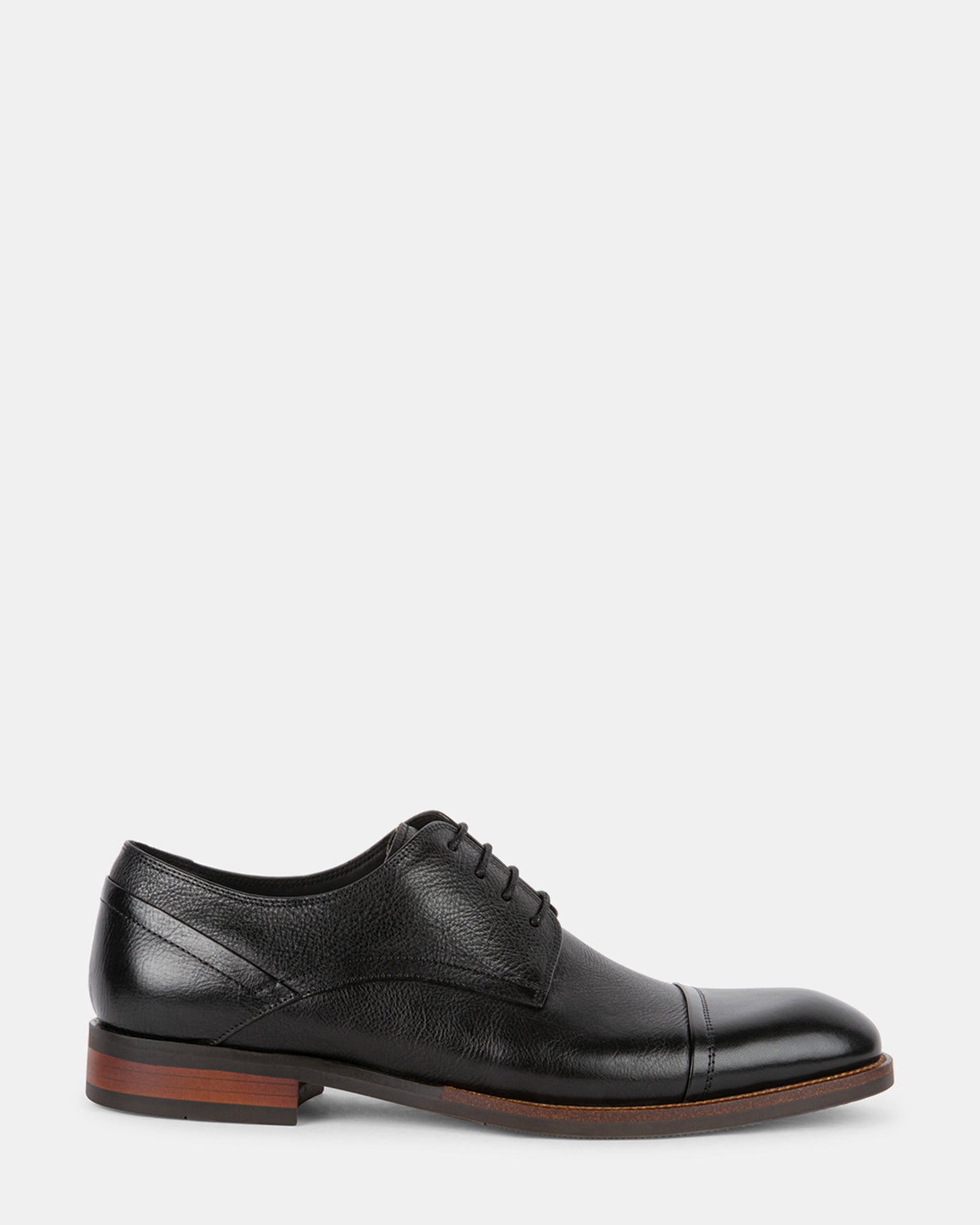 NORVERTT Black Leather Dress Shoes