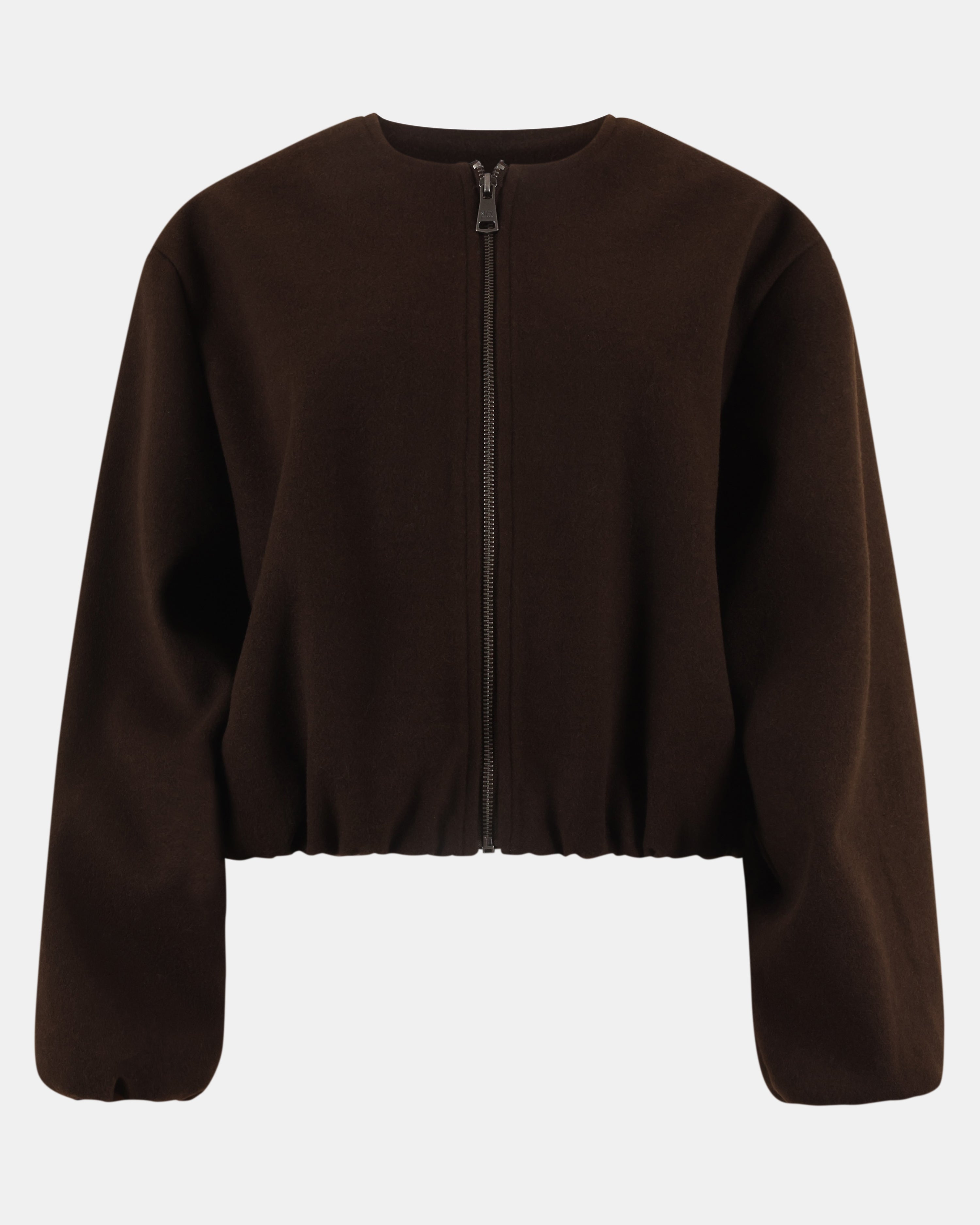 LISA Zip-Up Brown Bomber Jacket | Women's Designer Clothing
