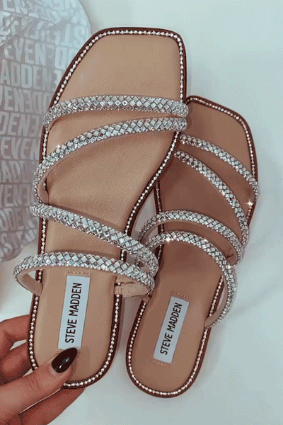 Madden 2025 glitter sandals