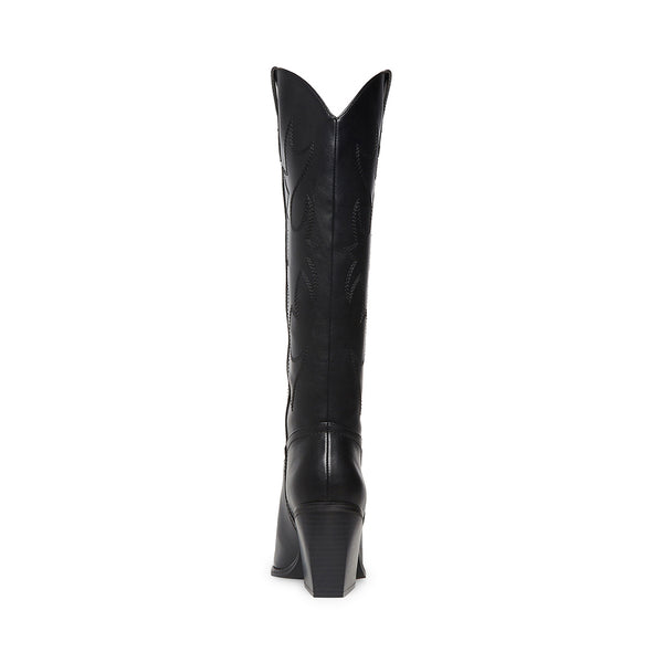 ARIZONA Black Knee High Western Cowboy Boots | Women's Designer