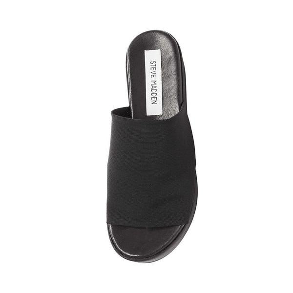 SLINKY Black Platform Slide Sandals | Women's Designer Sandals