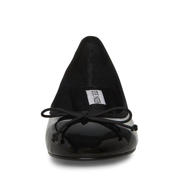 CHERISH Black Patent Low Block Heel Pumps  Women's Designer Heels – Steve  Madden Canada