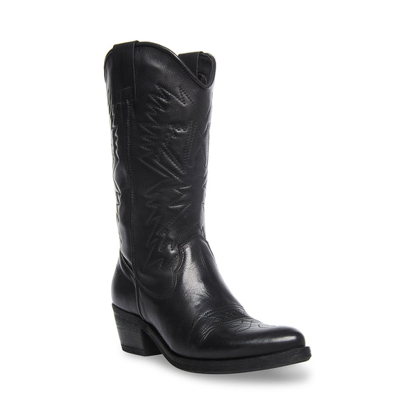 HAYWARD Black Leather Western Cowboy Boots | Women's Designer