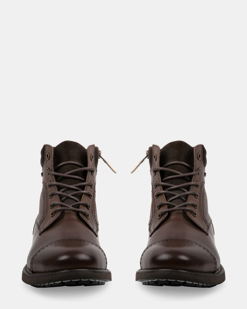 DARIN BROWN LEATHER - Men's Shoes - Steve Madden Canada