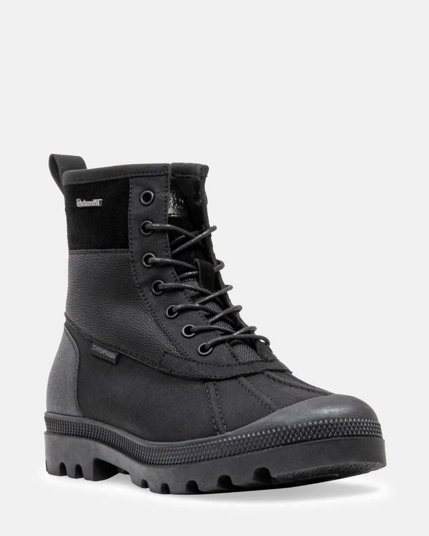 DAYLIN BLACK LEATHER - Men's Shoes - Steve Madden Canada