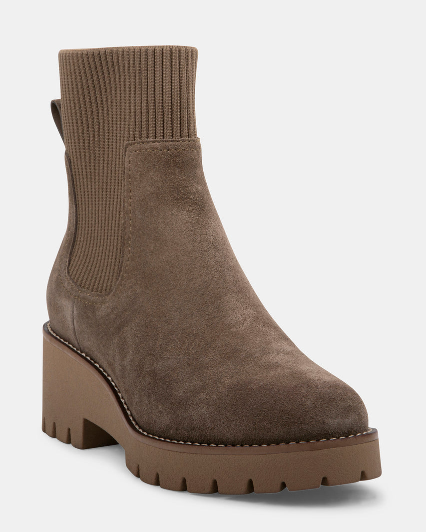 DELTA TAUPE SUEDE - Women's Shoes - Steve Madden Canada