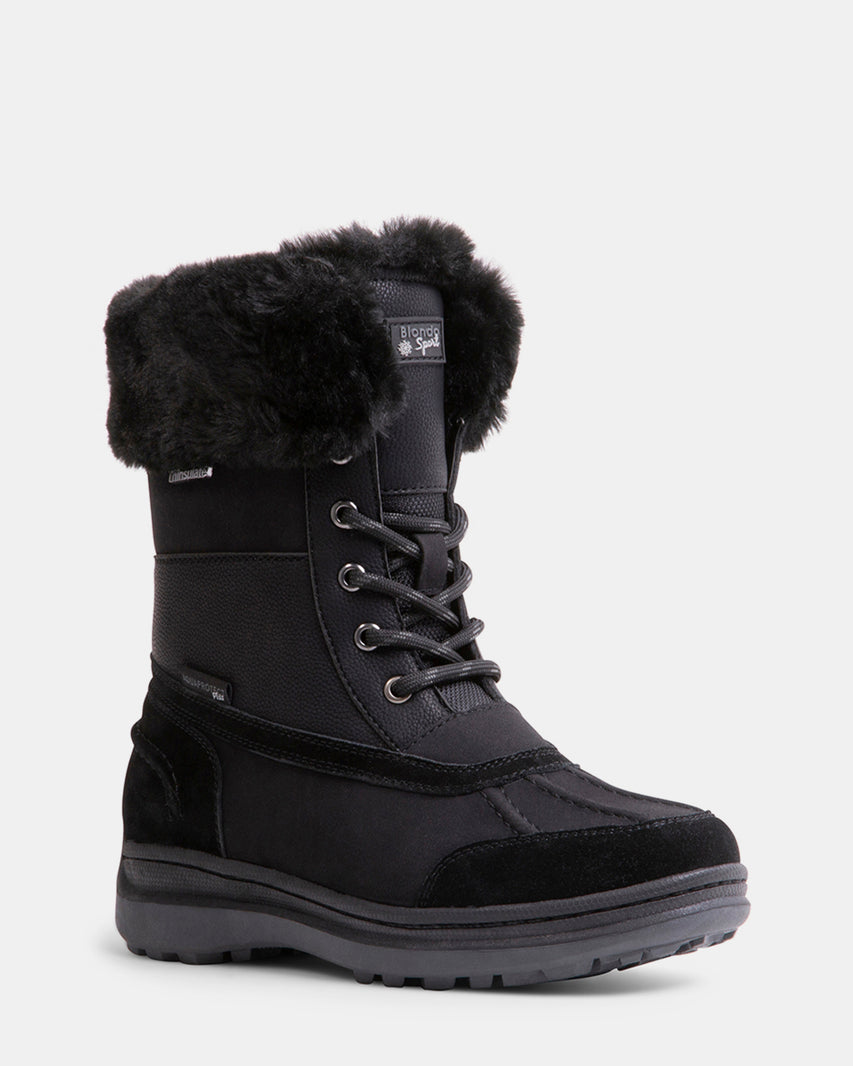 ISELOA BLACK NUBUCK - Women's Shoes - Steve Madden Canada - view 2