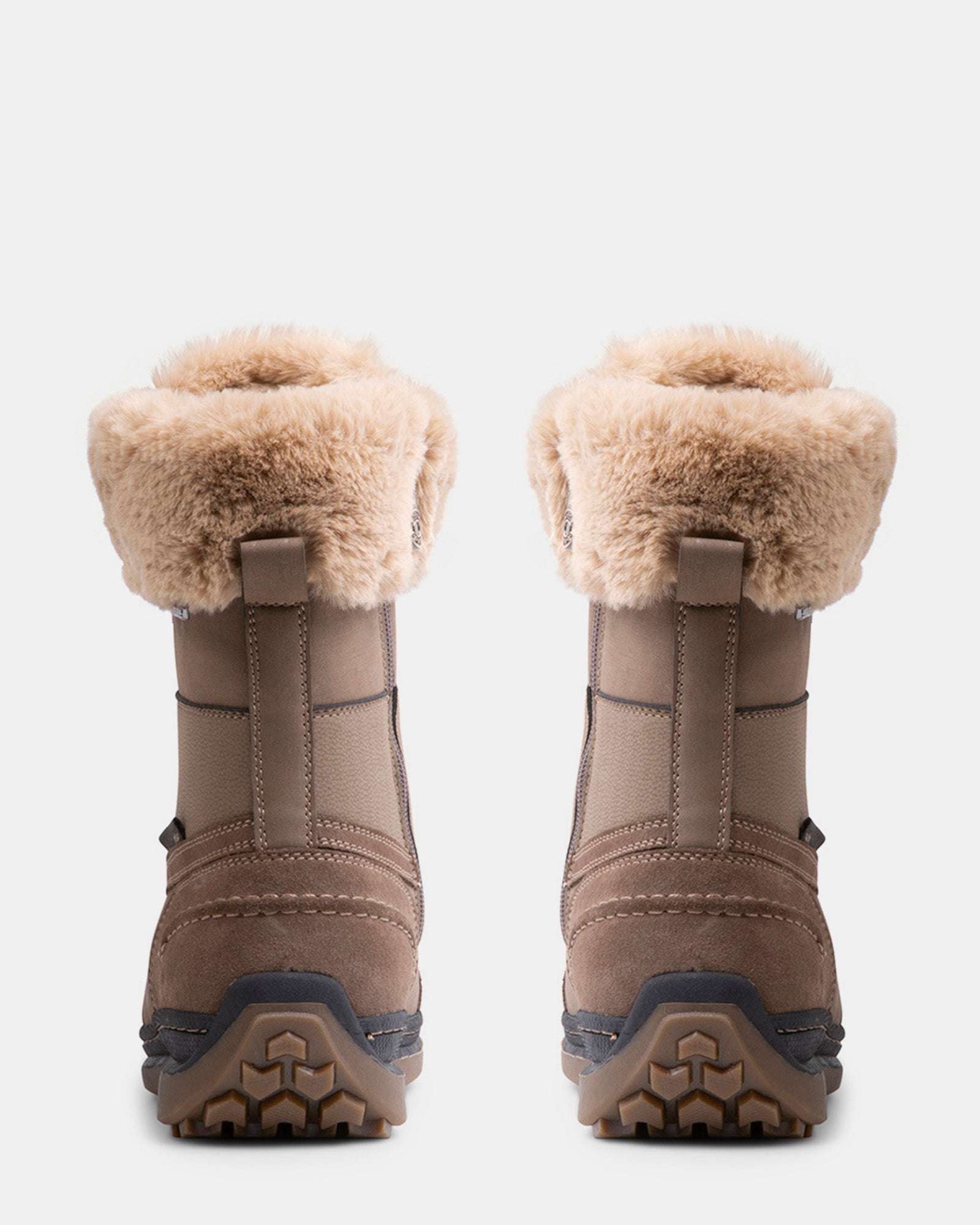 ISELOA Taupe Nubuck Ankle Boots | Women's Designer Boots – Steve