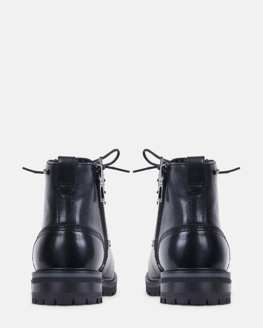 STERLING BLACK LEATHER - Men's Shoes - Steve Madden Canada - view 5