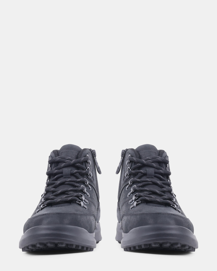MAXWELL BLACK LEATHER - Men's Shoes - Steve Madden Canada - view 3