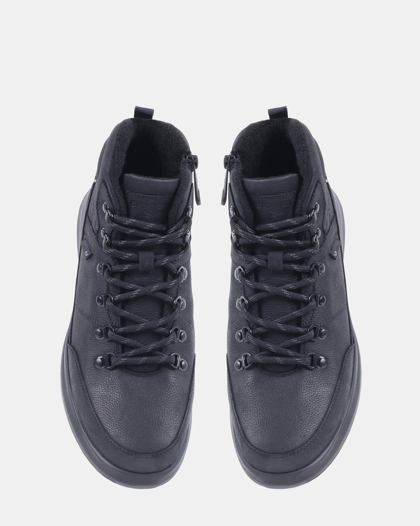 MAXWELL BLACK LEATHER - Men's Shoes - Steve Madden Canada - view 6