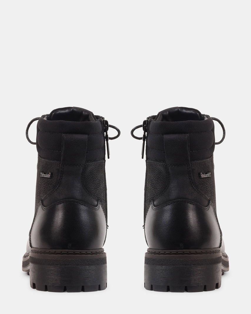 JENSEN BLACK LEATHER - Men's Shoes - Steve Madden Canada - view 6