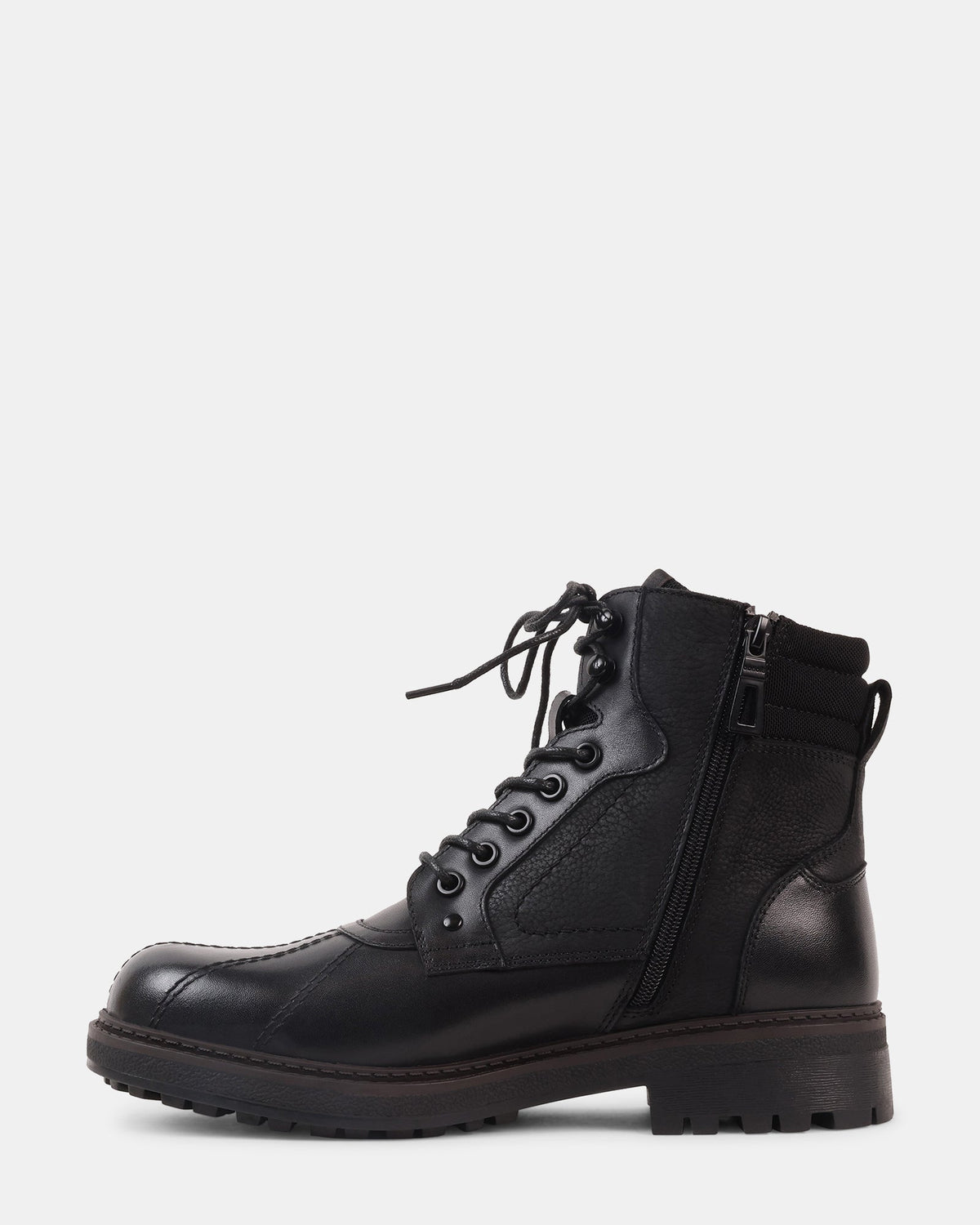 JENSEN BLACK LEATHER - Men's Shoes - Steve Madden Canada - view 4