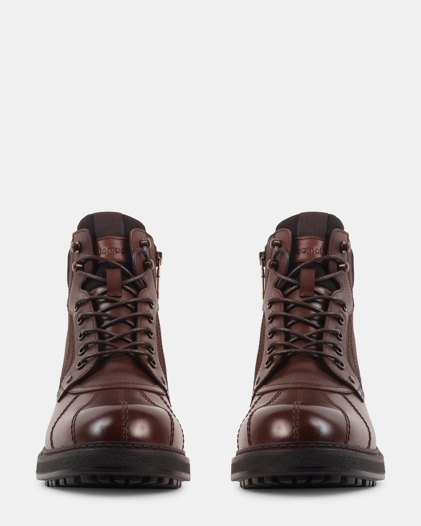 JENSEN BROWN LEATHER - Men's Shoes - Steve Madden Canada - view 3