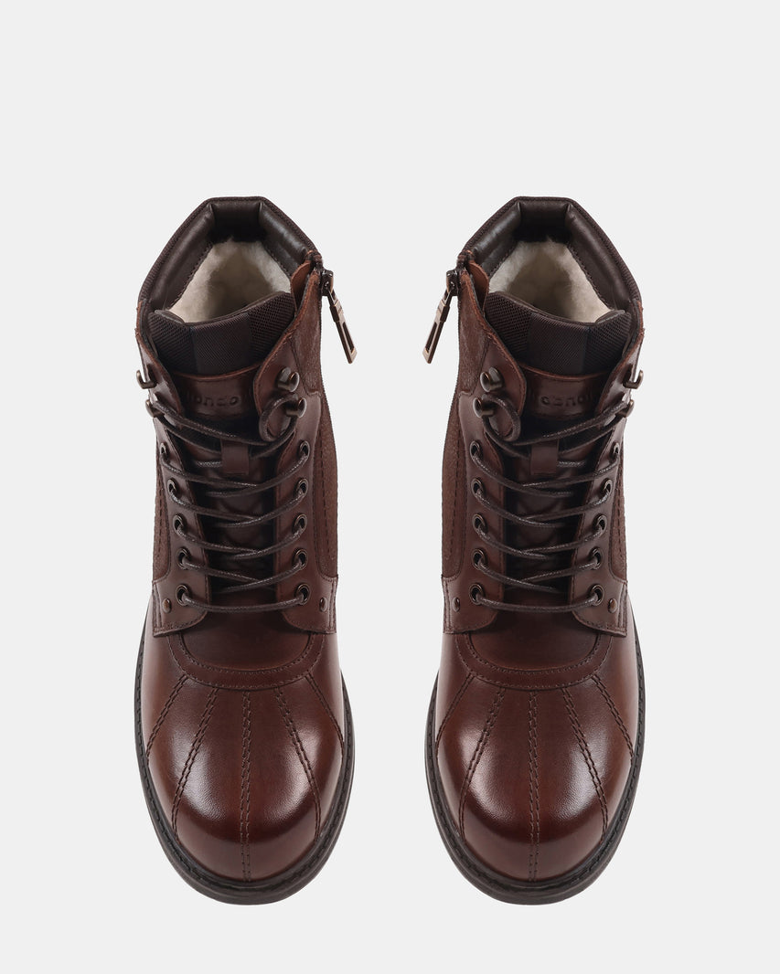JENSEN BROWN LEATHER - Men's Shoes - Steve Madden Canada - view 6
