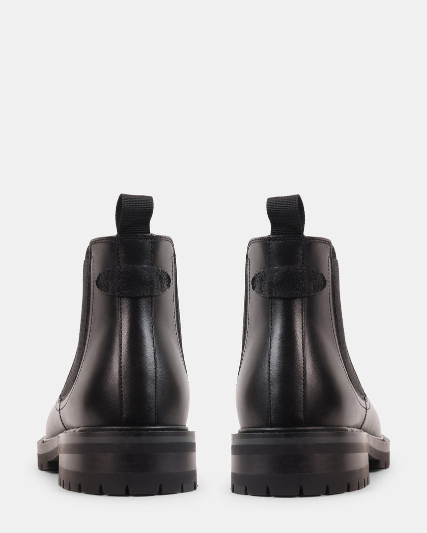 SILVIOO BLACK LEATHER - Men's Shoes - Steve Madden Canada - view 6