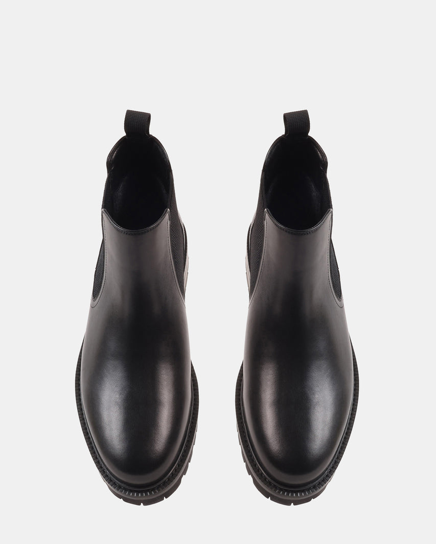 SILVIOO BLACK LEATHER - Men's Shoes - Steve Madden Canada - view 5