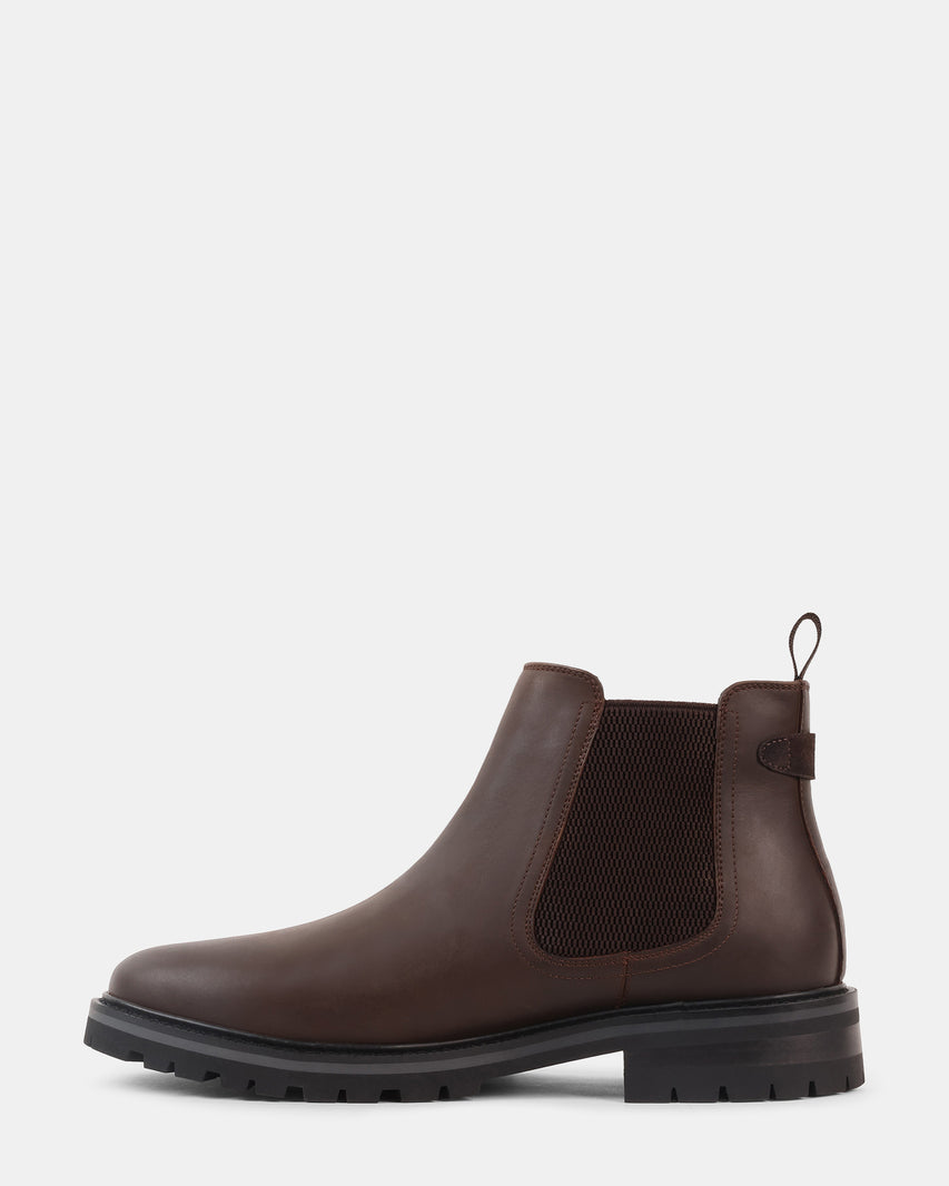 SILVIOO BROWN LEATHER - Men's Shoes - Steve Madden Canada - view 4