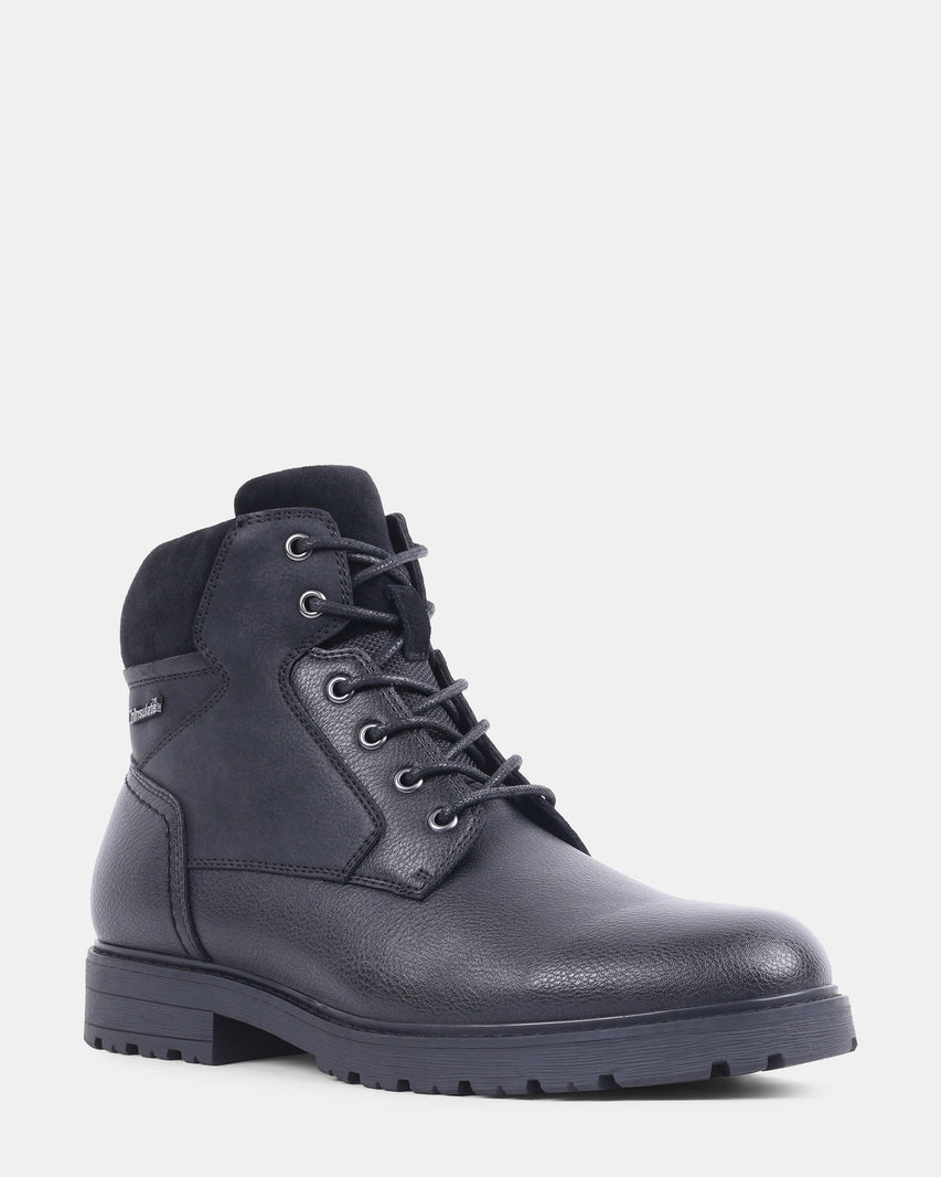 NALDO BLACK LEATHER - Men's Shoes - Steve Madden Canada - view 2