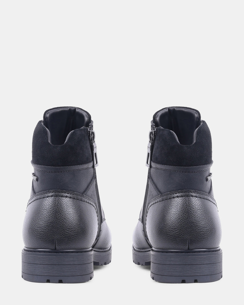 NALDO BLACK LEATHER - Men's Shoes - Steve Madden Canada - view 5