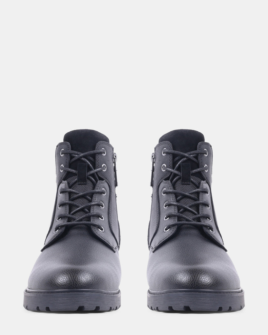 NALDO BLACK LEATHER - Men's Shoes - Steve Madden Canada - view 3