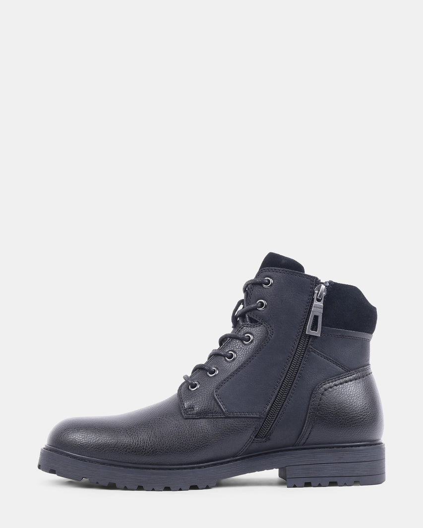 NALDO BLACK LEATHER - Men's Shoes - Steve Madden Canada - view 4
