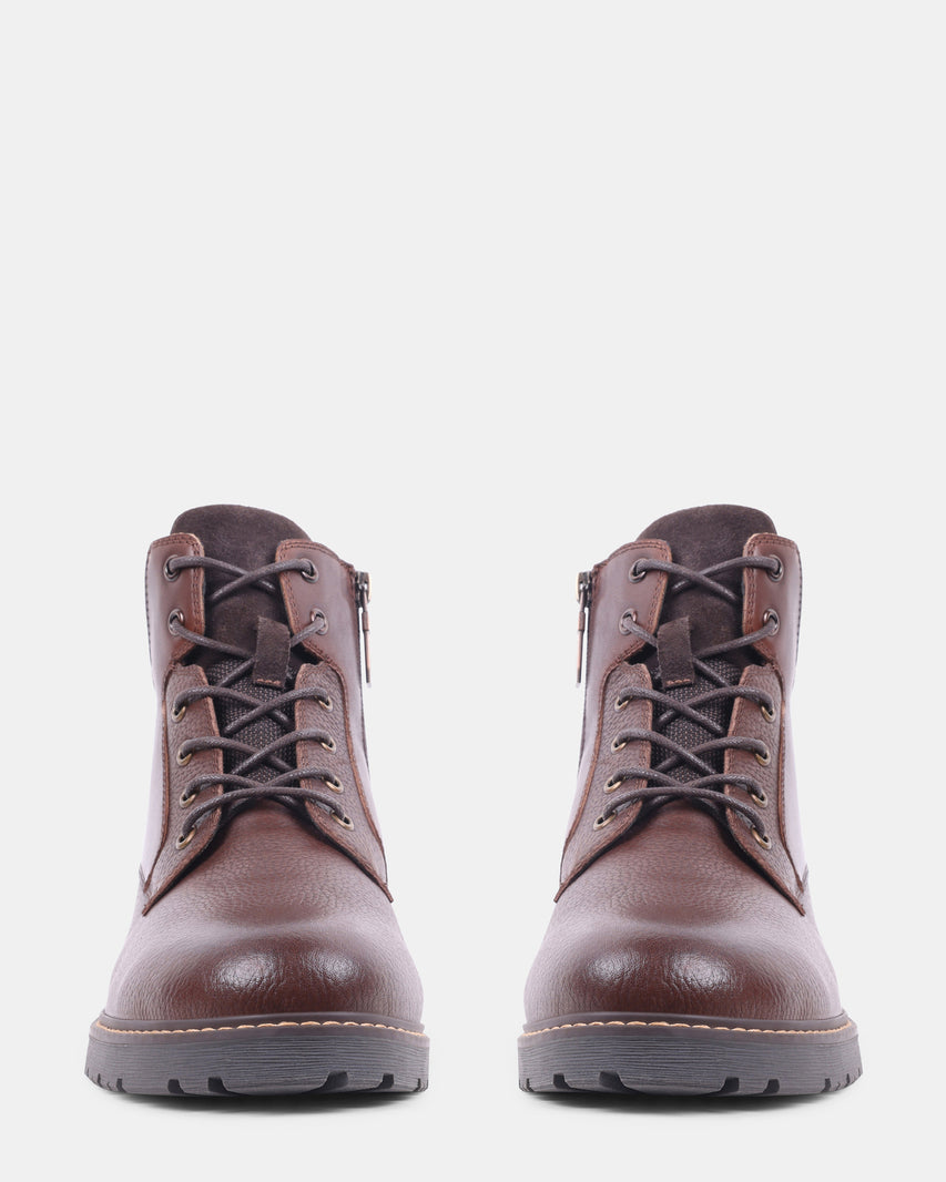 NALDO BROWN LEATHER - Men's Shoes - Steve Madden Canada - view 3