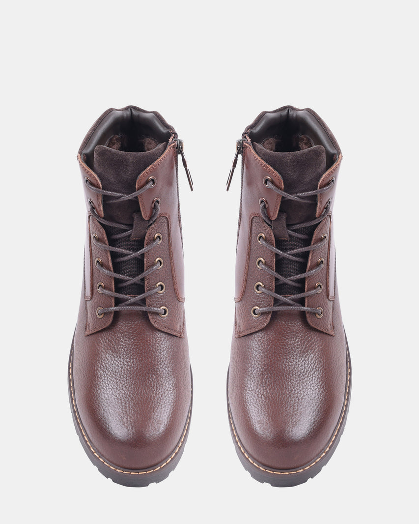 NALDO BROWN LEATHER - Men's Shoes - Steve Madden Canada - view 6
