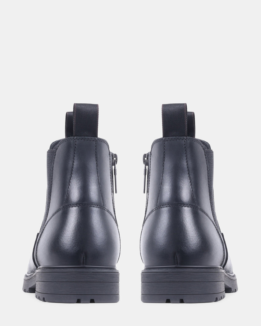 NICKYL BLACK LEATHER - Men's Shoes - Steve Madden Canada - view 5